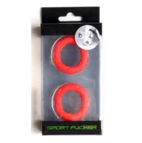 Lot de 2 Cockrings Ready Rings Rouges