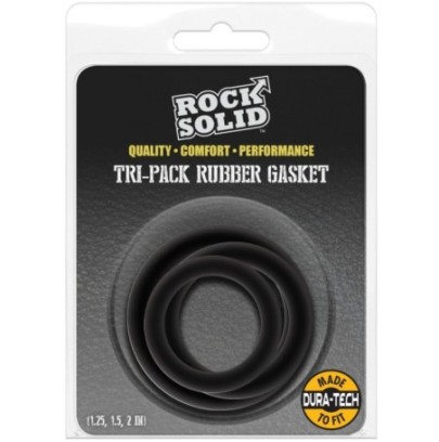 Lot de 3 Cockrings Gasket Noirs