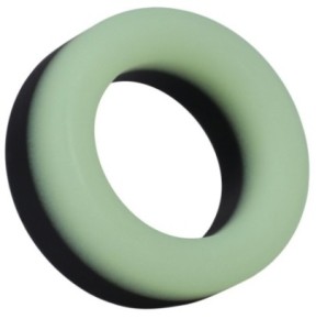 Cockring Phosphorescent The Big O 32 mm Noir-Vert disponible sur Fun et plaisirs