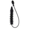 Gode gonflable Expert Ribbed 28 x 6 cm Noir