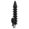 Gode gonflable Expert Ribbed 28 x 6 cm Noir