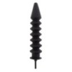 Gode gonflable Expert Ribbed 28 x 6 cm Noir