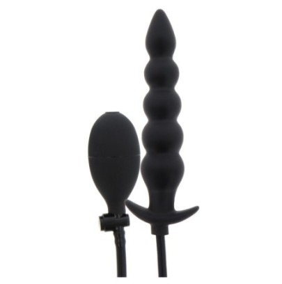 Plug gonflable Ribbed Advanced 18.5 x 4 cm Noir disponible sur Fun et plaisirs