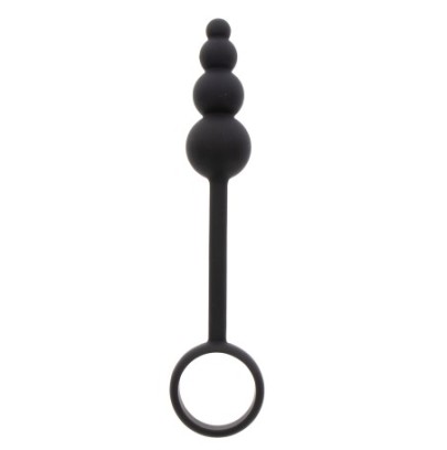 Cockring Plug anal Beads Ring 8.5 x 3.5 cm Noir disponible sur Fun et plaisirs