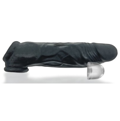 Gaine de pénis Dicker 15 x 3.5 cm Noire disponible sur Fun et plaisirs