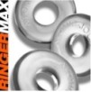 Lot de 3 Cockrings Ringer Max 20 mm Transparents