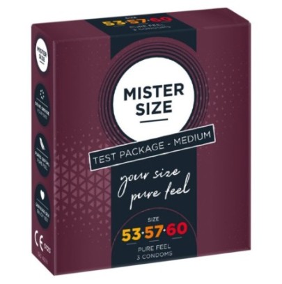 Préservatifs Mister Size Échantillon 3 tailles 53