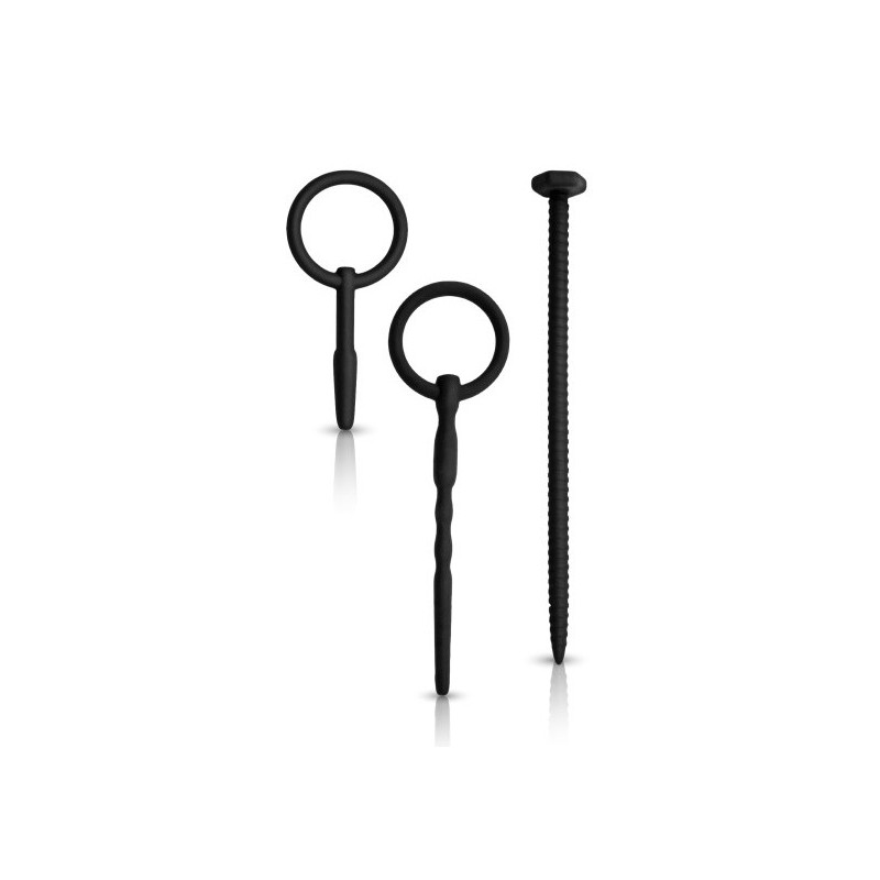 Lot de 3 Tiges et plug d'urètre Knot Sound Diamètre 7mm