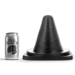 plug XXL Cone All Black 19 x 12 cm- Gros Plug en stock sur Fun et plaisirs