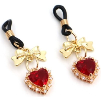 Pince-Tétons Heart Diamond Rouge disponible sur Fun et plaisirs