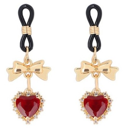 Pince-Tétons Heart Diamond Rouge