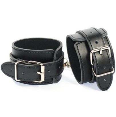 Menottes Cuir sur fun et plaisirs - vente de sextoys pas cher