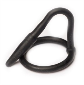 Silicone Cock Plug Penis Noir sur fun et plaisirs - vente de sextoys pas cher