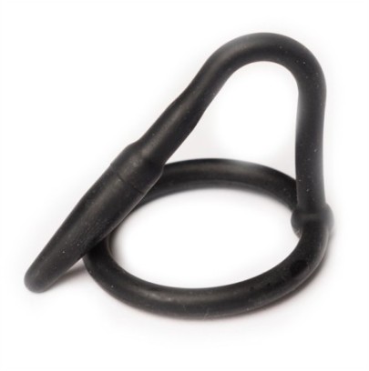 Silicone Cock Plug Penis Noir sur fun et plaisirs - vente de sextoys pas cher