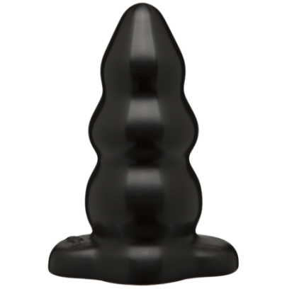 Butt Plug Triple 12 x 6 cm Noir sur fun et plaisirs - vente de sextoys pas cher