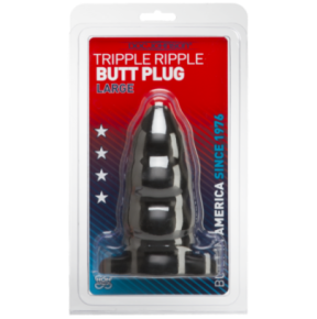 Butt Plug Triple 12 x 6 cm Noir