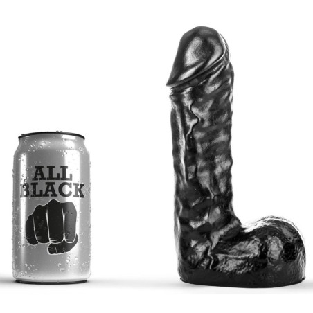 Gode AB62 Colin All Black 15 x 5cm- Dildos Noir en stock sur Fun et plaisirs