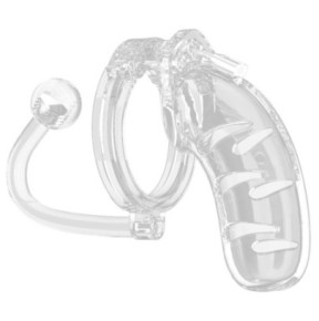 Cage de chasteté avec plug ManCage Modèle 11 11 x 3.5 cm Transparente sur fun et plaisirs - vente de sextoys pas cher