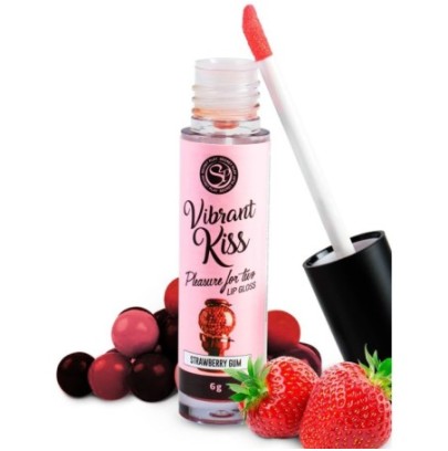 Gloss KISS Bonbon Fraise sur fun et plaisirs - vente de sextoys pas cher