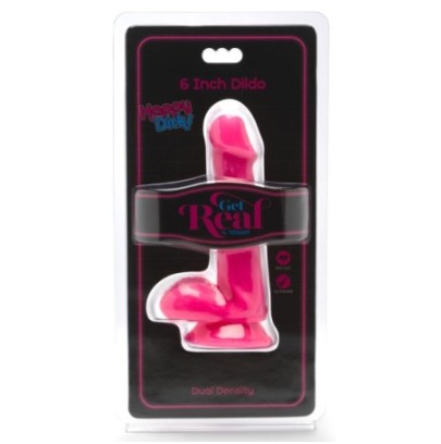 Gode Happy Dick 12 x 3.3 cm Rose