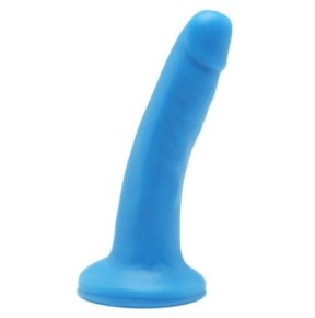 Gode Happy Dick 13 x 3 cm Bleu sur fun et plaisirs - vente de sextoys pas cher