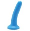 Gode Happy Dick 13 x 3 cm Bleu
