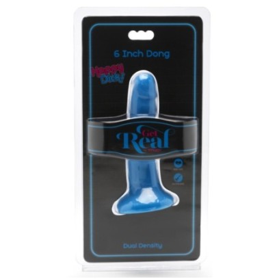 Gode Happy Dick 13 x 3 cm Bleu