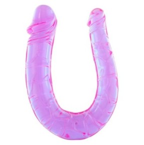 Dougle gode Twin Dong 11 x 3.4cm Violet sur fun et plaisirs - vente de sextoys pas cher