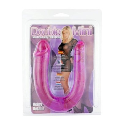 Dougle gode Twin Dong 11 x 3.4cm Violet