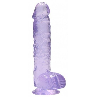 Gode Crystal Clear 12 x 3cm Violet sur fun et plaisirs - vente de sextoys pas cher