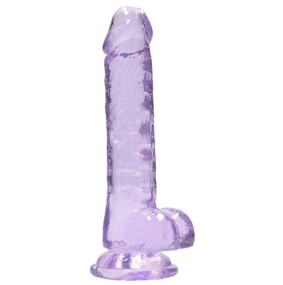 Gode Crystal Clear 14 x 3.5cm Violet sur fun et plaisirs - vente de sextoys pas cher