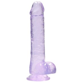 Gode Crystal Clear 16 x 4cm Violet sur fun et plaisirs - vente de sextoys pas cher