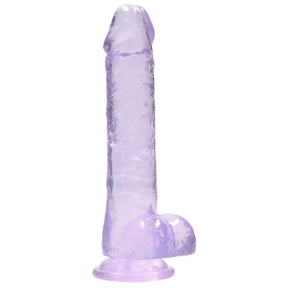 Gode Crystal Clear 16 x 4cm Violet sur fun et plaisirs - vente de sextoys pas cher