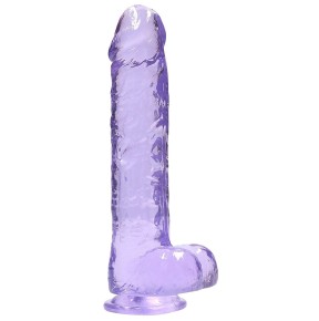 Gode Crystal Clear 19 x 4.5cm Violet sur fun et plaisirs - vente de sextoys pas cher
