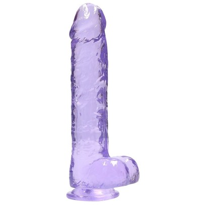 Gode Crystal Clear 19 x 4.5cm Violet sur fun et plaisirs - vente de sextoys pas cher