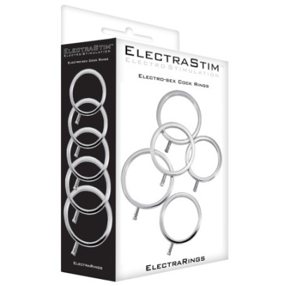 Lot de 5 Cockrings Électro ElectraRings Electrastim