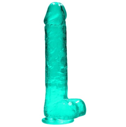 Gode Crystal Clear 19 x 4.5cm Vert sur fun et plaisirs - vente de sextoys pas cher