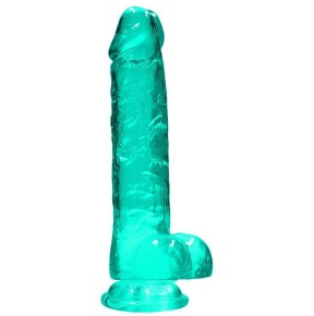 Gode Crystal Clear 16 x 4cm Vert sur fun et plaisirs - vente de sextoys pas cher