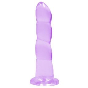 Gode Twist Crystal RealRock 16 x 4cm Violet sur fun et plaisirs - vente de sextoys pas cher