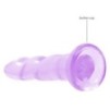 Gode Twist Crystal RealRock 16 x 4cm Violet