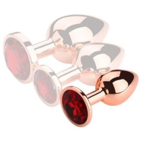 Plug Bijou anal Redgold S 6.5 x 2.7cm Bijou Rouge sur fun et plaisirs - vente de sextoys pas cher