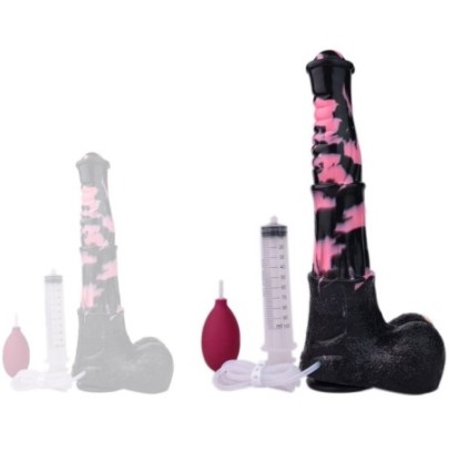 Gode Éjaculateur Horse Tinulf Squirt L 28 x 6.5 cm Noir-Rose sur fun et plaisirs - vente de sextoys pas cher