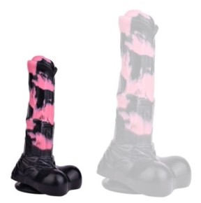 Gode Horse Hurulf S 18 x 4.7cm Noir-Rose sur fun et plaisirs - vente de sextoys pas cher