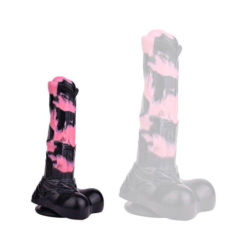 Gode Horse Hurulf S 18 x 4.7cm Noir-Rose