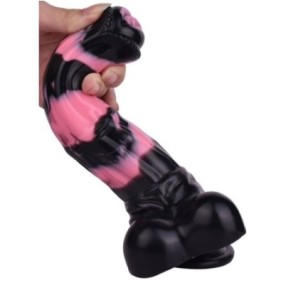 Gode Horse Hurulf S 18 x 4.7cm Noir-Rose