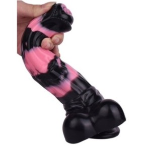 Gode Horse Hurulf M 24.5 x 6.5cm Noir-Rose