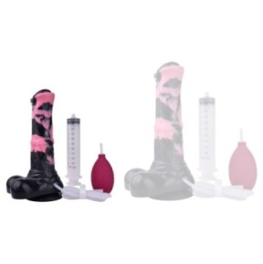 Gode Éjaculateur Hurulf Squirt S 18 x 4.7 cm Noir-Rose sur fun et plaisirs - vente de sextoys pas cher