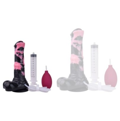 Gode Éjaculateur Hurulf Squirt S 18 x 4.7 cm Noir-Rose sur fun et plaisirs - vente de sextoys pas cher