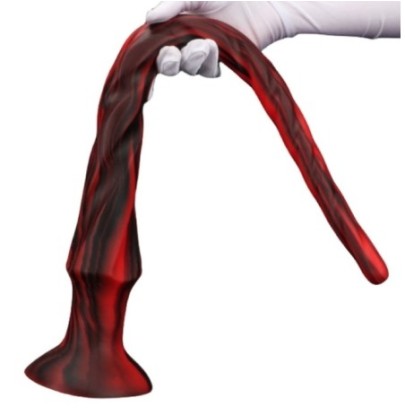 Gode Torthy M 46 x 4.7 cm Noir-Rouge