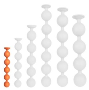 Boules Bulby Butt S 25 x 4cm Orange sur fun et plaisirs - vente de sextoys pas cher